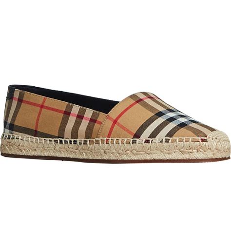 burberry hodgeson check print espadrille flat|Women's Hodgeson House Check Espadrille Flats.